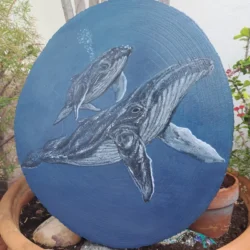 Ballena y ballenato